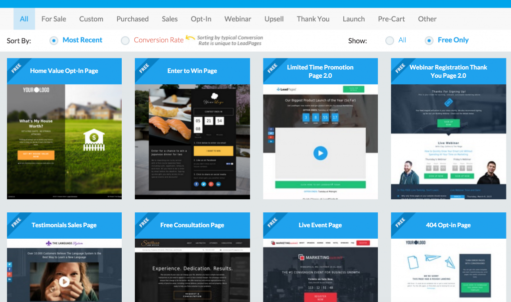 LeadPages Templates
